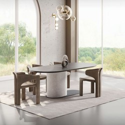 Casa Padrino Luxury Dining Table Black / Gray 240 cm - Luxury Dining Room Furniture
