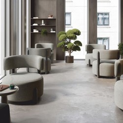 Casa Padrino Luxury Living Room & Hotel Armchair Gray / Black 90 cm - Luxury Furniture