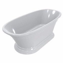 Casa Padrino baignoire Art Deco de luxe autoportante blanc brillant 175 cm