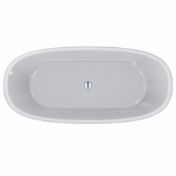 Casa Padrino baignoire Art Deco de luxe autoportante blanc brillant 175 cm