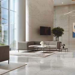 Casa Padrino tavolo da salotto di lusso con piano in marmo bianco / nero 120 cm - Mobili di lusso
