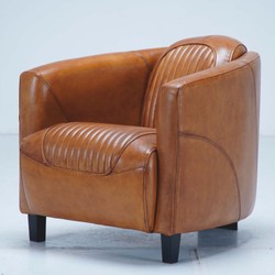 Casa Padrino Luxury Leather Armchair Brown / Black 75 x 83 x H. 70 cm - Genuine Leather Living Room Furniture Casa Padrino Luxury Leather Armchair Brown / Black 75 x 83 x H. 70 cm - Genuine Leather Living Room Furniture