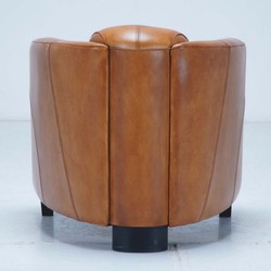 Casa Padrino Luxury Leather Armchair Brown / Black 75 x 83 x H. 70 cm - Genuine Leather Living Room Furniture Casa Padrino Luxury Leather Armchair Brown / Black 75 x 83 x H. 70 cm - Genuine Leather Living Room Furniture