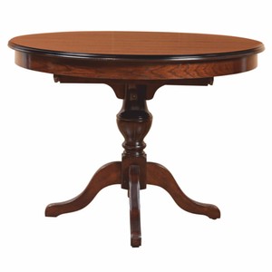Casa Padrino mesa de comedor barroco de lujo marrón Ø 120 cm - Muebles de comedor de estilo barrocos
