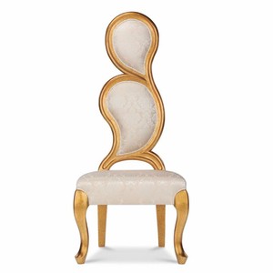 Casa Padrino fauteuil baroque de luxe côté gauche argent / or H. 142 cm - Meubles baroques