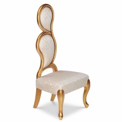 Casa Padrino Luxury Baroque Armchair Left Side Silver / Gold H. 142 cm - Baroque Furniture