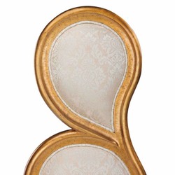 Casa Padrino Luxury Baroque Armchair Left Side Silver / Gold H. 142 cm - Baroque Furniture