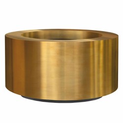 Casa Padrino Luxury Gold Flower Pot Ø 110 cm - Round Brass Plant Pot