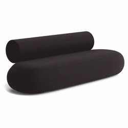 Casa Padrino sofá de lujo negro 240 cm - Muebles de lujo para salones y hoteles