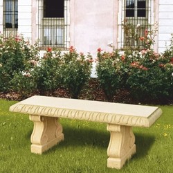 Casa Padrino Banco de Jardín Barroco Beige 140 cm - Muebles de Jardín Barroco - Hecho en Italia