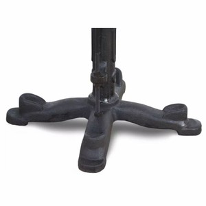 Casa Padrino Industrie Stil Hocker Schwarz / Braun H. 50 cm - Industrie Stil Möbel