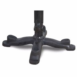 Casa Padrino Industrial Style Stool Black / Brown H. 50 cm - Industrial Style Furniture