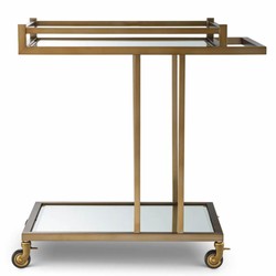 Casa Padrino carrello da portata di lusso ottone 78 x 46 x A. 79 cm - Accessori per hotel e ristoranti
