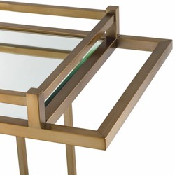 Casa Padrino carrello da portata di lusso ottone 78 x 46 x A. 79 cm - Accessori per hotel e ristoranti