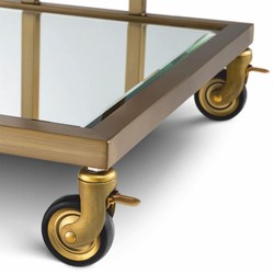 Casa Padrino carrello da portata di lusso ottone 78 x 46 x A. 79 cm - Accessori per hotel e ristoranti