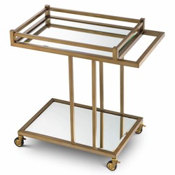 Casa Padrino carrello da portata di lusso ottone 78 x 46 x A. 79 cm - Accessori per hotel e ristoranti