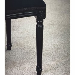 Casa Padrino chaise de salle à manger baroque de luxe noir H. 98 cm - Meubles de style baroques