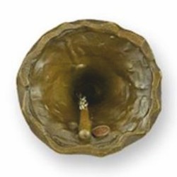 Casa Padrino cloche de table Art Nouveau dame au club de golf bronze H. 16,8 cm