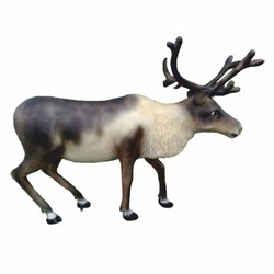 Casa Padrino XXL Garden Decoration Sculpture Reindeer 200 cm - Christmas Decoration Figure