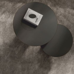 Casa Padrino Luxury Coffee Table Set Dark Gray / Brass - Hotel & Living Room Furniture
