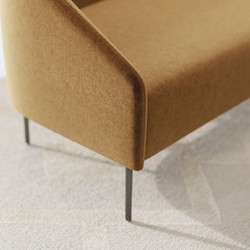 Luxus Wohnzimmer Hotel Ecksofa Braun Schwarz