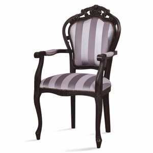 Casa Padrino sedia da pranzo barocco di lusso viola / marrone scuro - Mobili da pranzo in stile barocco