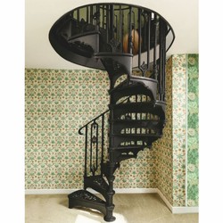 Barock Wendeltreppe Spiraltreppe mit Geländer Schwarz