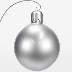 Casa Padrino XXL decorative Christmas tree ball silver H. 90 cm - Christmas decoration