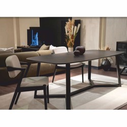 Casa Padrino silla de comedor de lujo con reposabrazos blanco / negro Al. 85 cm - Muebles de comedor