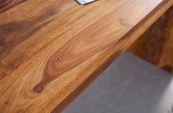 Casa Padrino Desk made of Sheesham Wood Natural 100 x 40 x 75 cm - Solid Wood Furniture