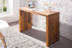 Casa Padrino Desk made of Sheesham Wood Natural 100 x 40 x 75 cm - Solid Wood Furniture