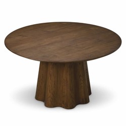 Casa Padrino table à manger de luxe marron foncé Ø 140 cm - Meubles d'hôtel et de salle à manger
