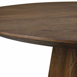 Casa Padrino table à manger de luxe marron foncé Ø 140 cm - Meubles d'hôtel et de salle à manger