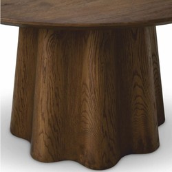 Casa Padrino table à manger de luxe marron foncé Ø 140 cm - Meubles d'hôtel et de salle à manger