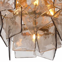 Casa Padrino lustre de luxe en laiton antique / gris Ø 80 cm - Qualité de luxe