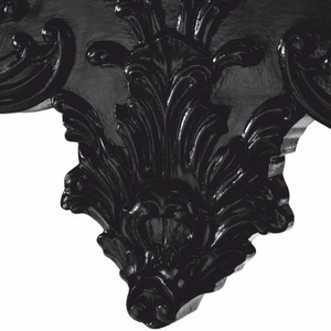 Casa Padrino Luxus Barock Mahagoni Konsole mit Marmorplatte Schwarz 128,5 cm