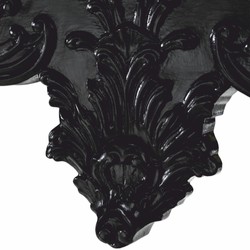 Casa Padrino Luxury Baroque Mahogany Console Table with Marble Top Black 128.5 cm