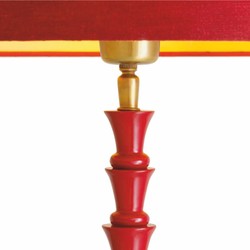 Casa Padrino lámpara de pie de lujo rojo burdeos / negro Al. 162,5 cm - Iluminación de lujo