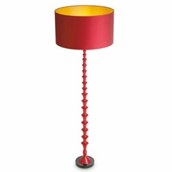 Casa Padrino lámpara de pie de lujo rojo burdeos / negro Al. 162,5 cm - Iluminación de lujo