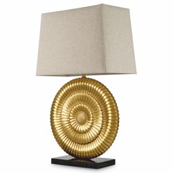 Luxus Tischleuchte Schreibtischleuchte Antik Gold Schwarz Beige