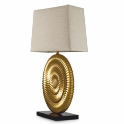 Luxus Tischleuchte Schreibtischleuchte Antik Gold Schwarz Beige
