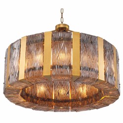 Casa Padrino lustre de luxe en laiton antique / gris Ø 91 cm - Qualité de luxe