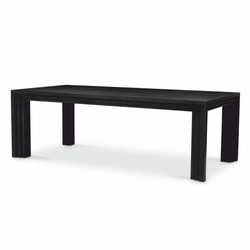 Casa Padrino table de salle à manger de luxe noir 230 cm - Meubles de salle à manger de luxe