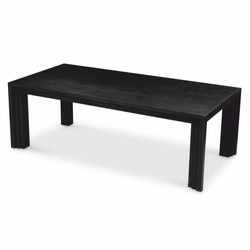 Casa Padrino table de salle à manger de luxe noir 230 cm - Meubles de salle à manger de luxe