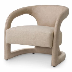 Casa Padrino fauteuil de salon de luxe & fauteuil d'hôtel beige - Mobilier de salon de luxe