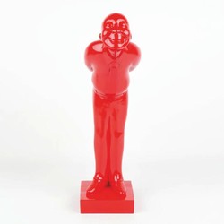 Casa Padrino Escultura Decorativa XXL Rojo Al. 160 cm - Figura Decorativa Grande
