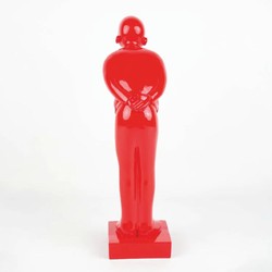 Casa Padrino Escultura Decorativa XXL Rojo Al. 160 cm - Figura Decorativa Grande