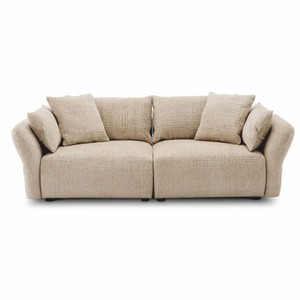 Casa Padrino Luxus Sofa Creme 234 cm - Wohnzimmer & Hotel Möbel