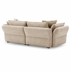 Luxus Wohnzimmer Hotel Sofa mit Kissen Creme