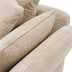 Luxus Wohnzimmer Hotel Sofa mit Kissen Creme